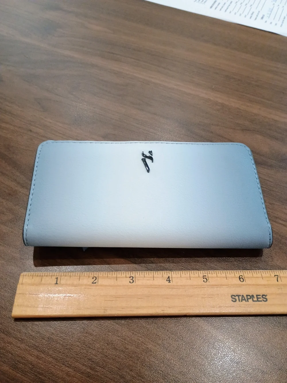 Simply Vera Vera Wang Light Blue Zip Wallet